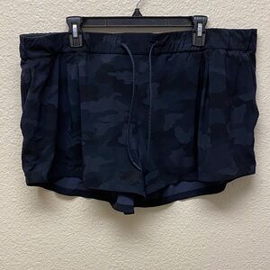 Lululemon Black Camo Print Shorts